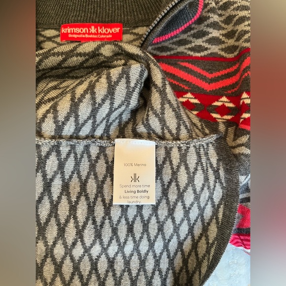 Krimson Klover Women’s 1/4 Zip Sweater Sz M - Picture 5 of 5